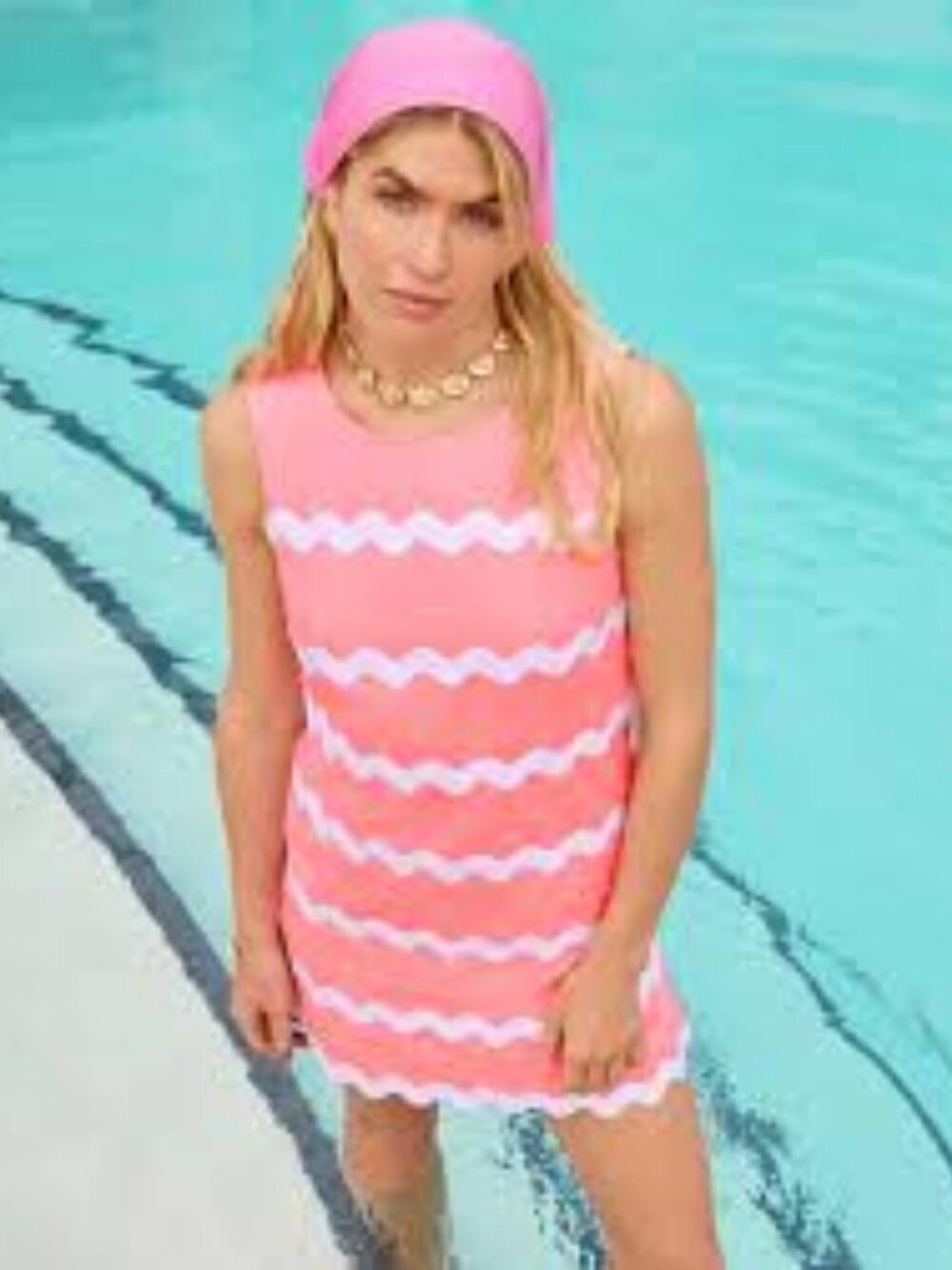 Lilly Pulitzer Kerra Shift Romper Sleeveless shift romper with top applied ric r
